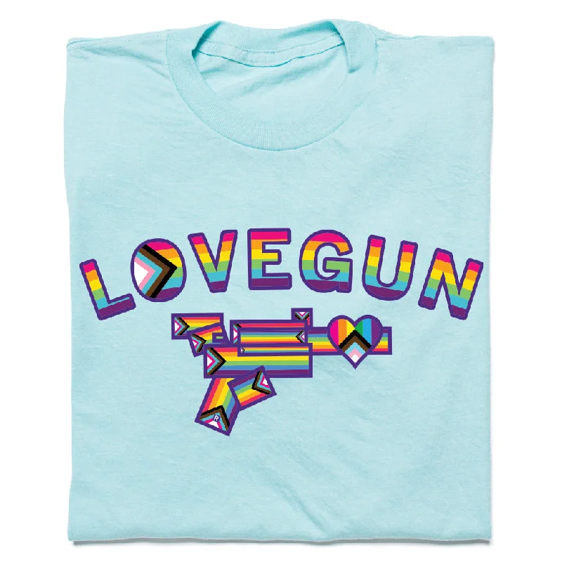 Comfortable Tee-Lovegun Pride Blue