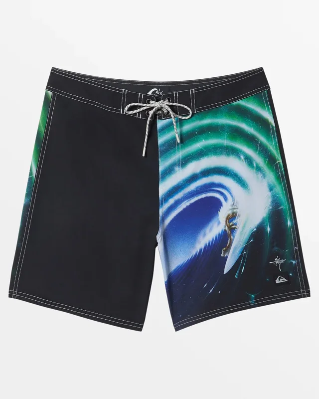 High-Waisted Shorts-Rick Griffin Original Boardshorts