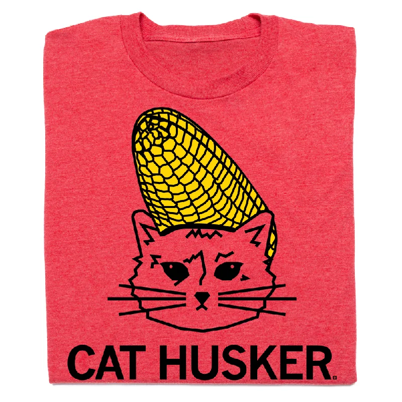 Graphic Tee for Men-Cat Husker