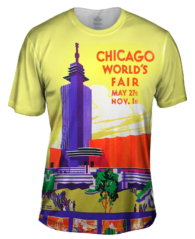 Easy Fit Tee-Chicago Worlds Fair Poster 054