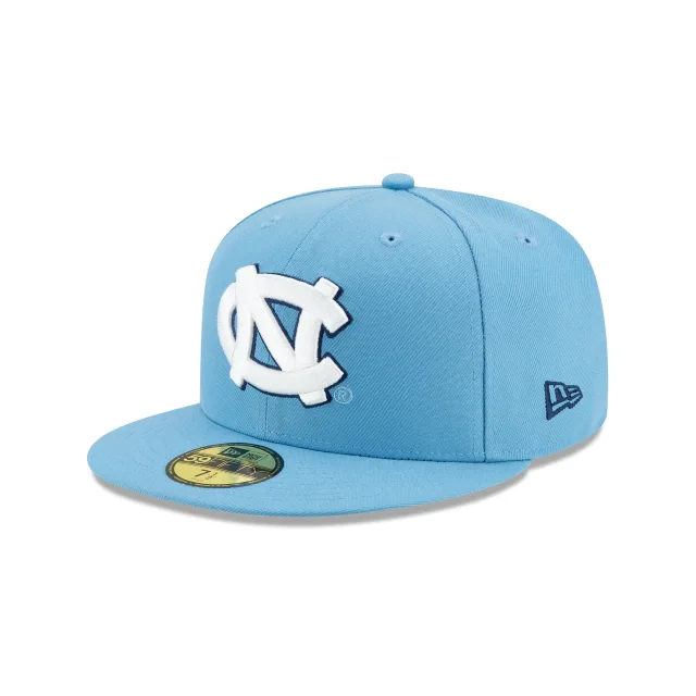 Relaxed Baseball Cap-NEW ERA NORTH CAROLINA TAR HEELS 59FIFTY-SKY BLUE/WHITE FITTED