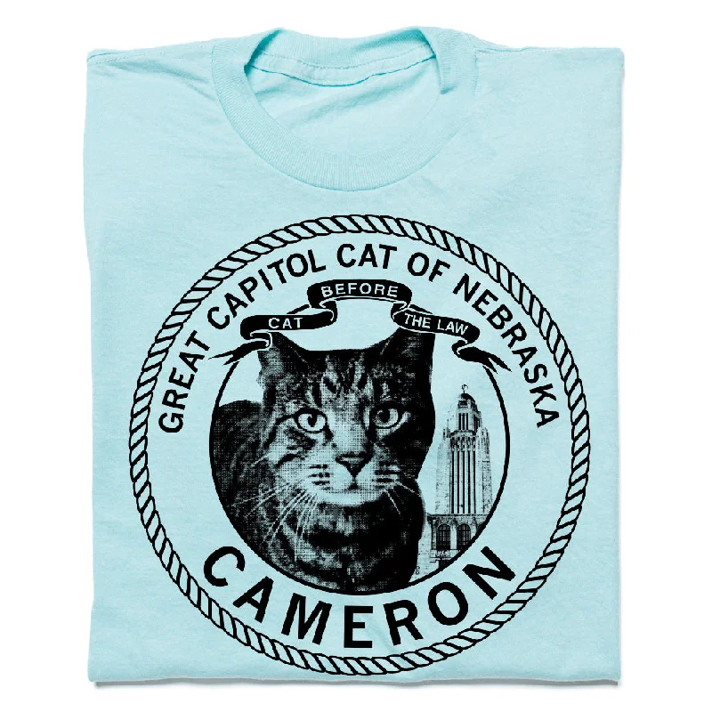 Cool Text Tee-Cameron the Cat