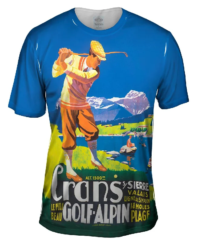 Stylish T-shirt-Crans Golf Alpin