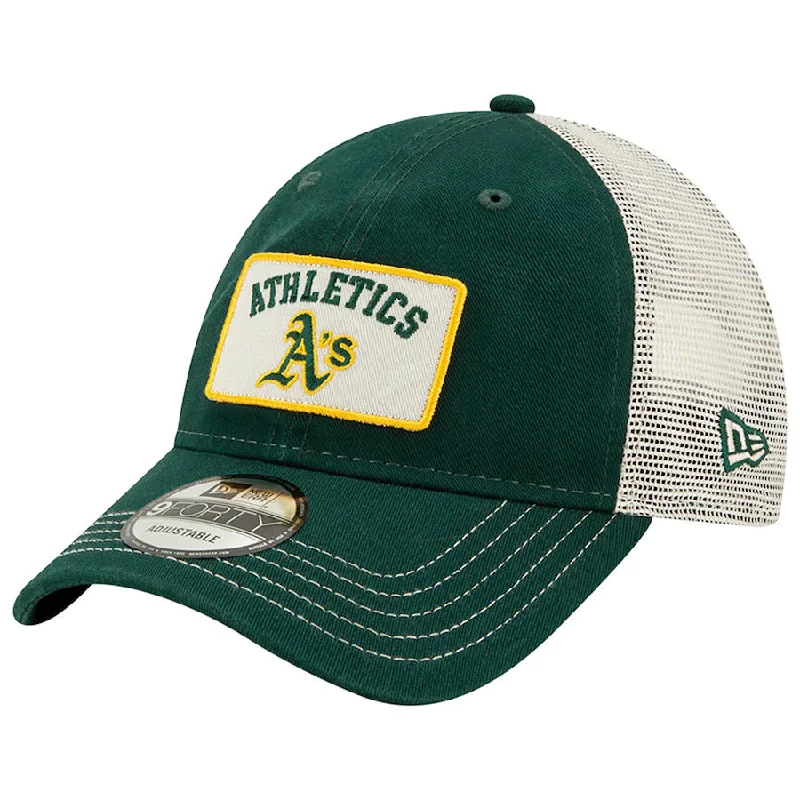 Cool Graphic Hat-Oakland Athletics NEW ERA TRUCKER B1 9FORTY ADJUSTABLE-green