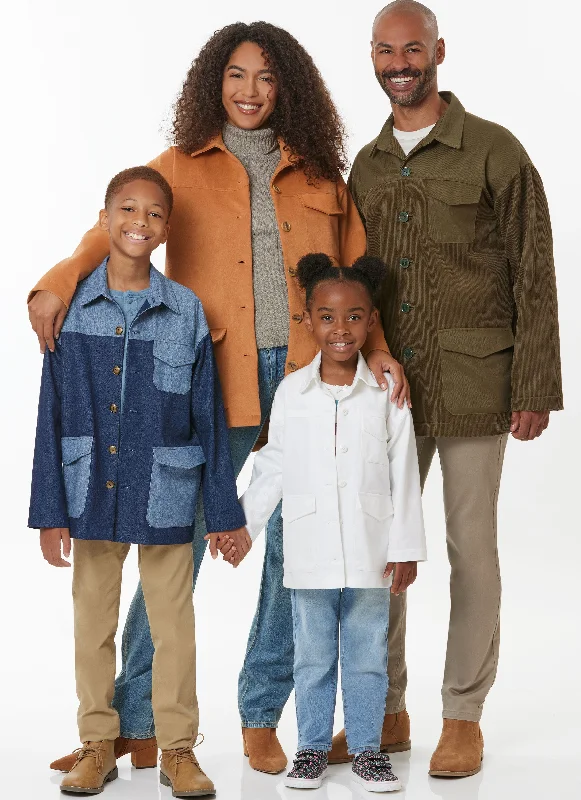 Reflective Jacket-Butterick Child/Teen/Adult Jackets B7016