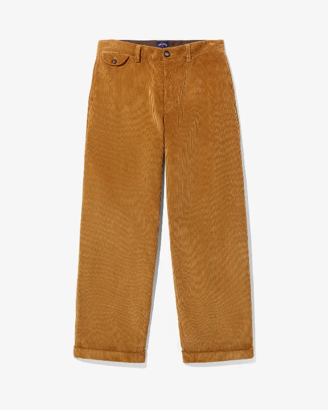 Wide Leg Pants-Corduroy Stovepipe Pant