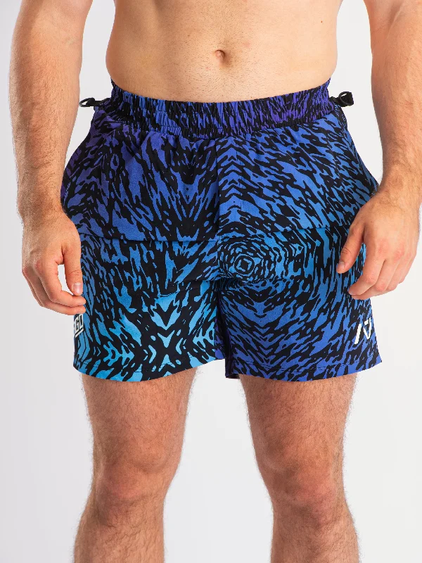 Bold Color Shorts-360Go 1Z KWD Shorts - Violet Tiger