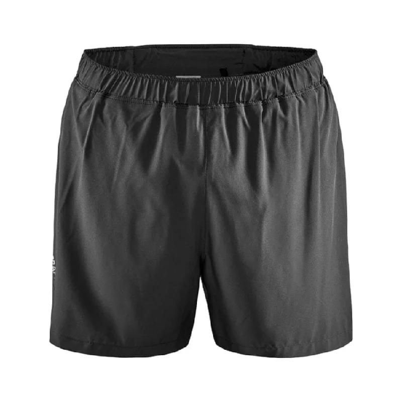 Quick-Dry Beach Shorts-Craft Men's ADV Essence 5" Stretch Shorts Black SS24