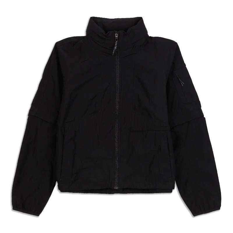 Sports Jacket-Convertible Ripstop Hiking Jacket