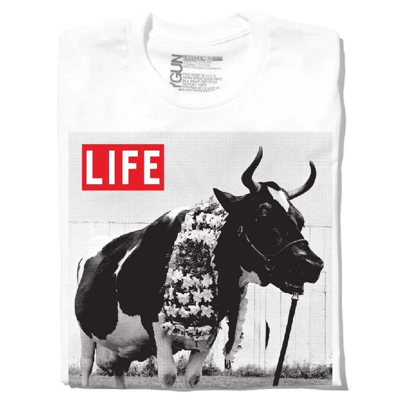 Casual T-shirt-LIFE Magazine: Cow