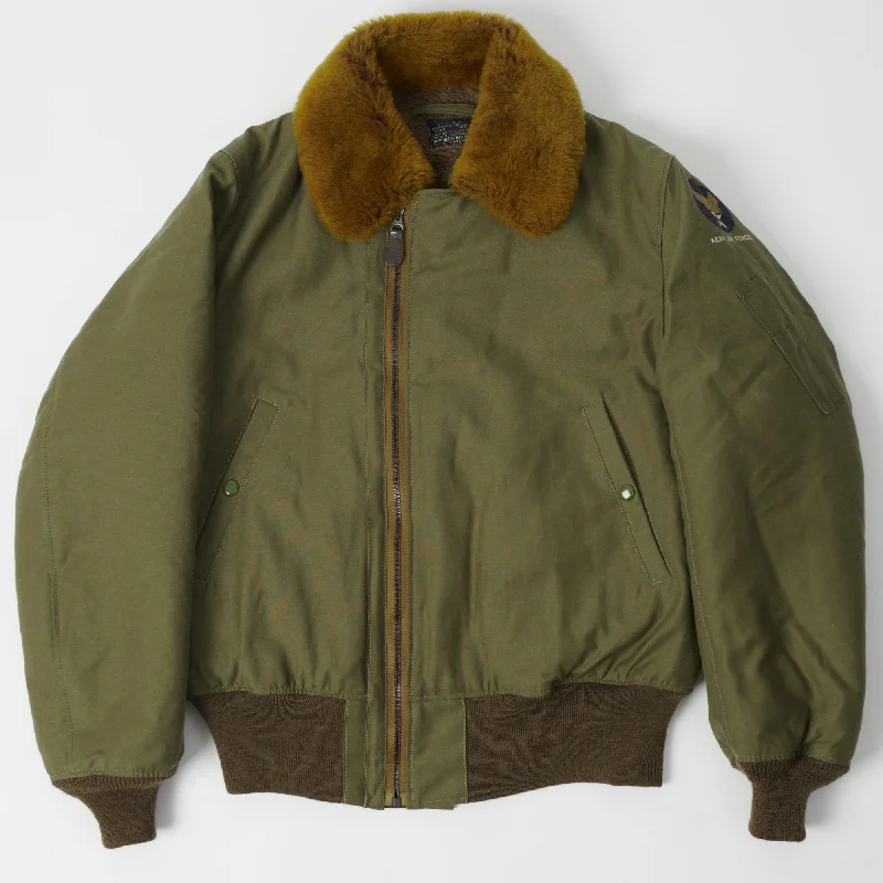 Travel Jacket-TOYS McCOY 'Type B-15' Flight Jacket - Olive