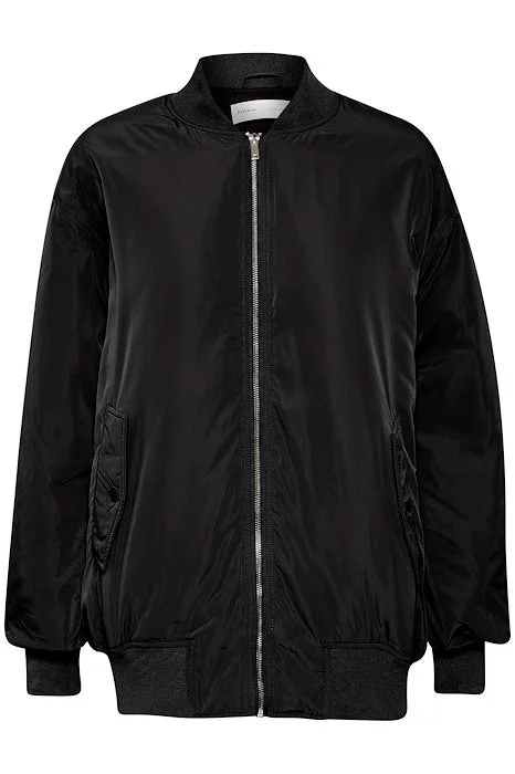 Casual Fleece Jacket-Inwear Phyllis Bomber jacket in Black