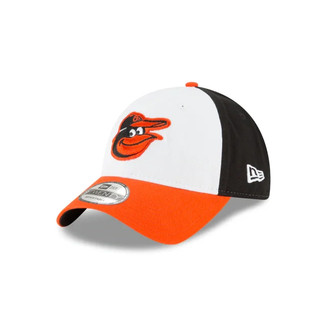 Performance Cap-New Era Baltimore Orioles Logo League 9Twenty Adjustable Hat-White