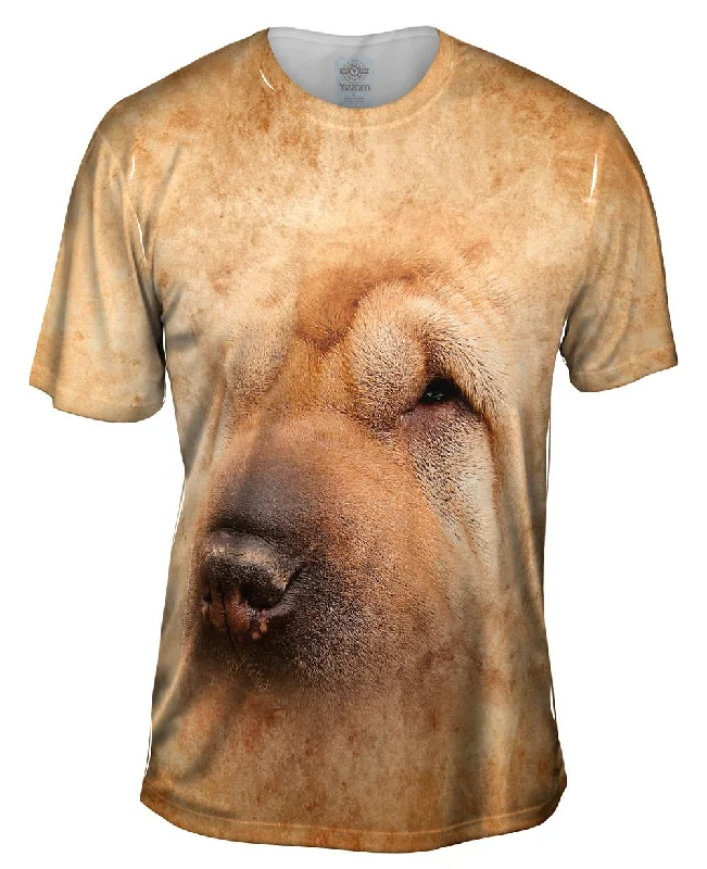 Fun Vibe T-shirt-Chinese Shar Pei Dog Face