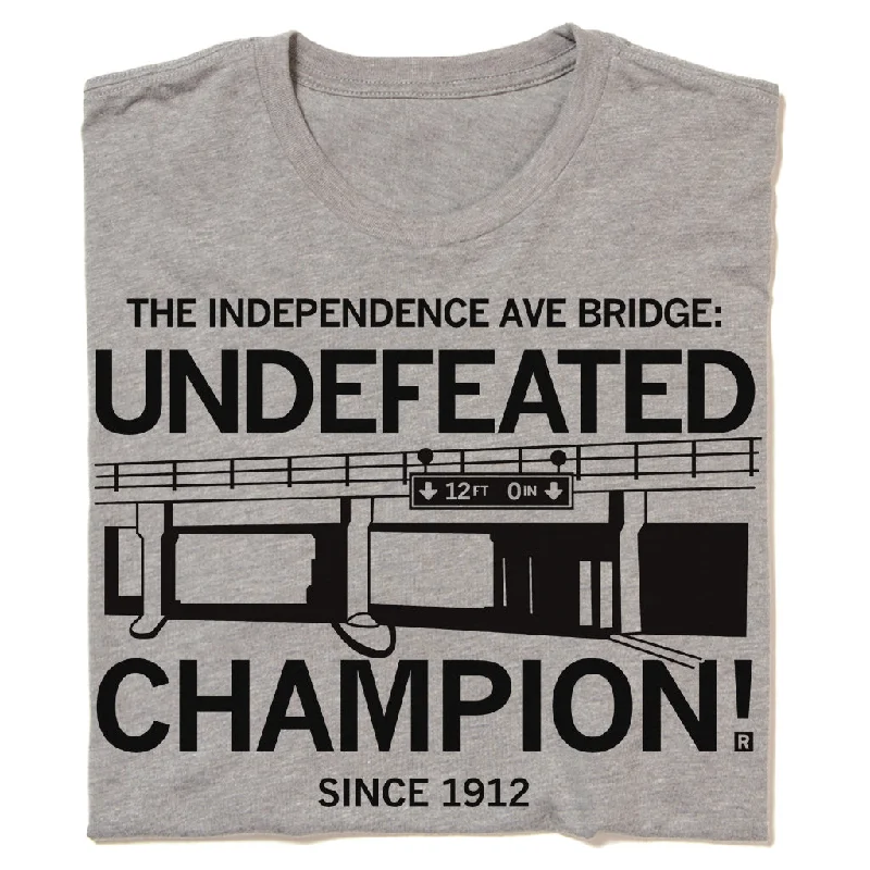 Streetwear T-shirt-Independence Ave Bridge: Undefeated (R)