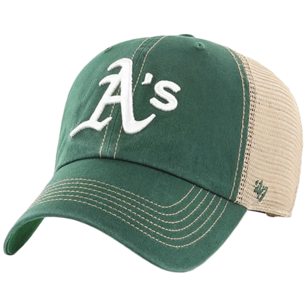 Hiking Cap-'47 BRAND OAKLAND ATHLETICS TRAWLER 47 CLEAN UP ADJUSTABLE HAT