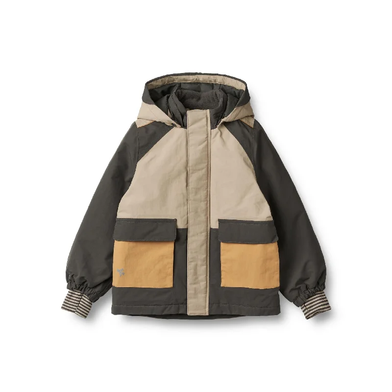 Cool Weather Jacket-Wheat Laust Waterproof Tech Jacket - Grey Sand