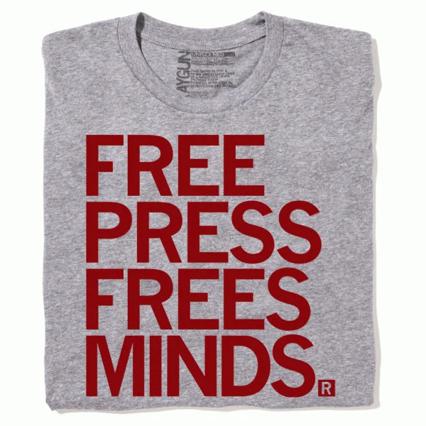 Artistic T-shirt-Free Press Frees Minds (R)