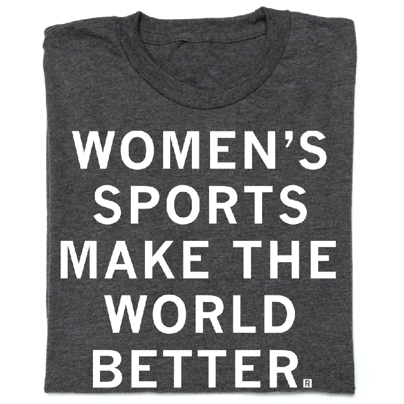 Retro T-shirt-Women's Sports Make The World Better