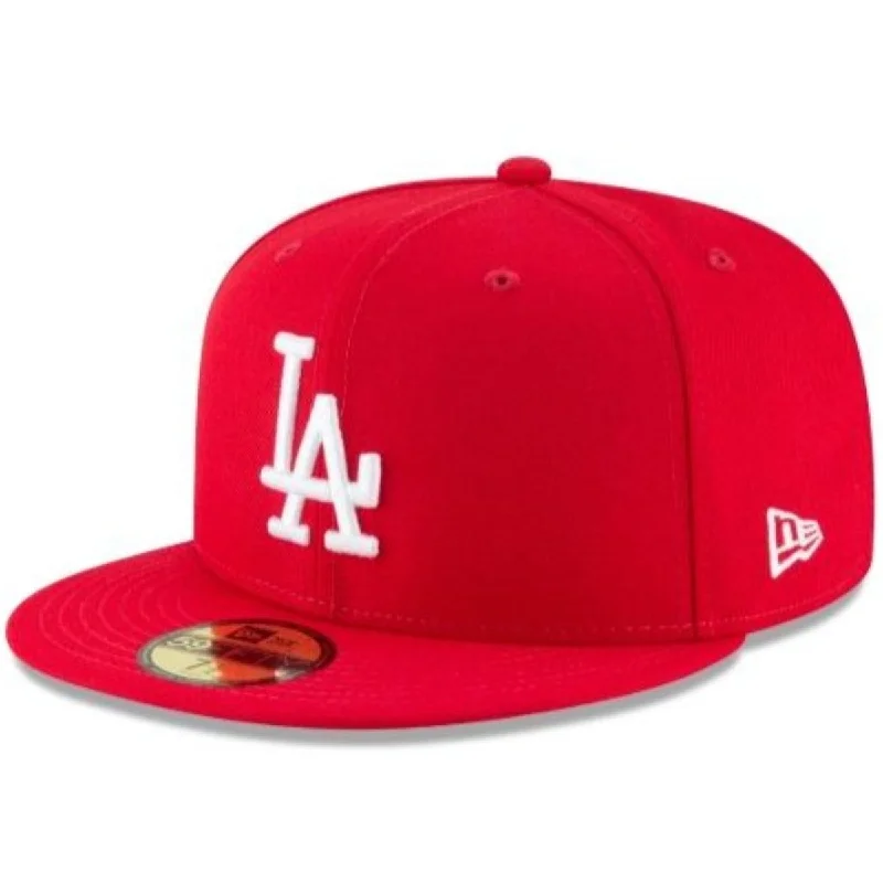 Hipster Hat-New Era Los Angeles Dodgers 59FIFTY FITTED Hat- Scarlet