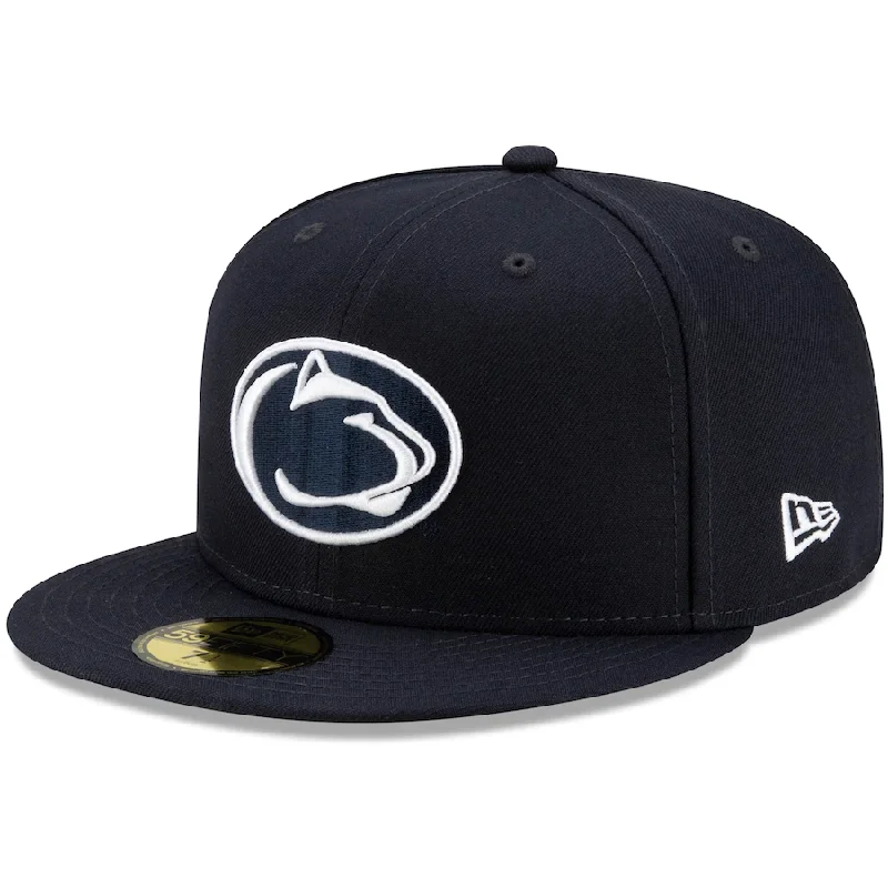 Lightweight Fedora-New Era Penn State Nittany Lions Basic 59FIFTY Team Fitted Hat - Navy