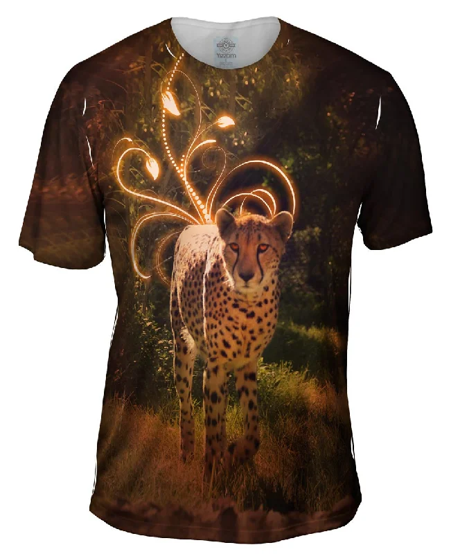 Streetwear T-shirt-Curious Cheetah