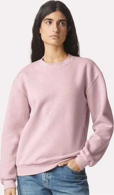 Sporty Sweatshirt-American Apparel RF496 ReFlex Fleece Crewneck Sweatshirt - Blush