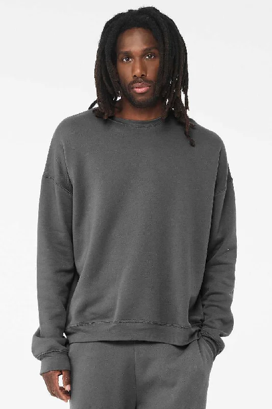 High-Quality Sweatshirt-Bella + Canvas 3945 Sponge Fleece Drop Shoulder Crewneck Sweatshirt - Asphalt