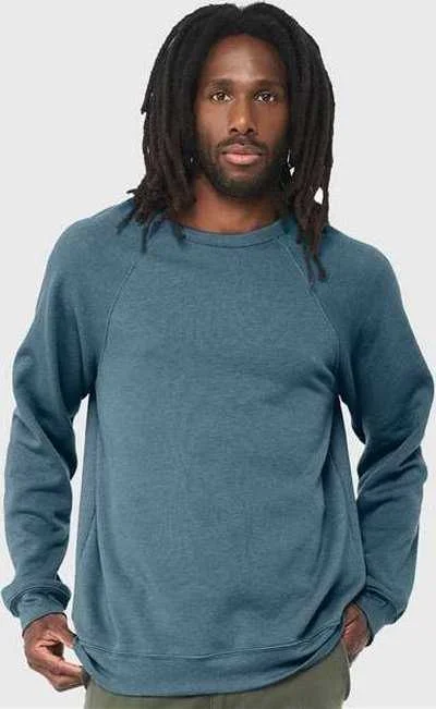 All-Purpose Sweatshirt-Bella + Canvas 3945 Sponge Fleece Drop Shoulder Crewneck Sweatshirt - Heather Deep Teal