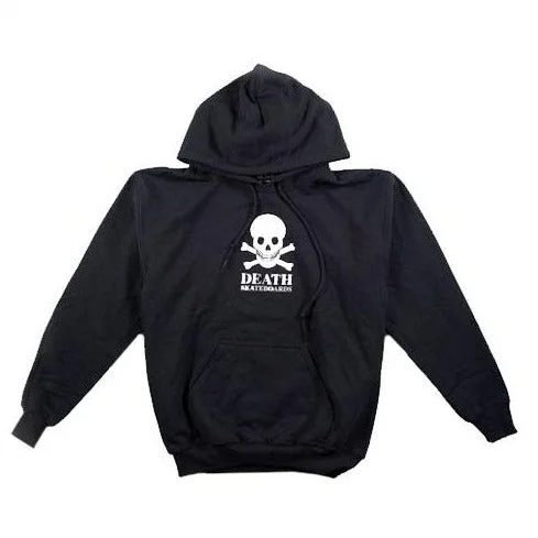 Designer Sweatshirt-Death Skateboards Skull Logo Hoody - Black