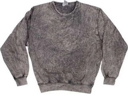 Oversized Sweatshirt-Dyenomite 845MW Premium Fleece Mineral Wash Crewneck Sweatshirt - Gray Mineral Wash