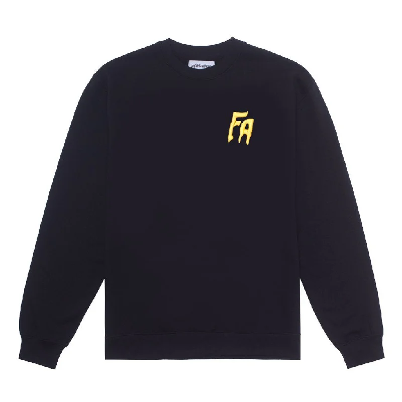 Warm and Cozy Sweatshirt-Fucking Awesome FA Crewneck - Black