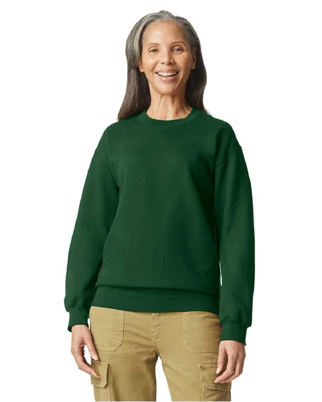 Printed Sweatshirt-Gildan SF000 Softstyle Crewneck Sweatshirt - Forest Green