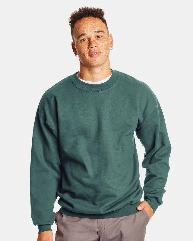 Oversized Sweatshirt-Hanes F260 Ultimate Cotton Crewneck Sweatshirt - Cactus