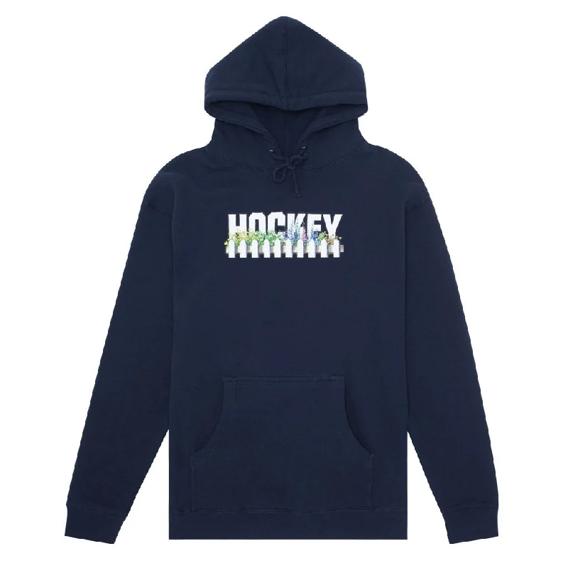 Travel-Friendly Sweatshirt-Hockey Neighbour Hoodie - Slate Blue