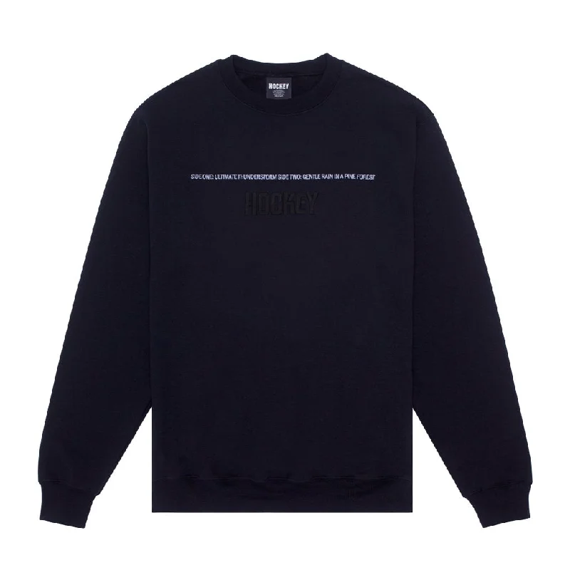 Relaxing Sweatshirt-Hockey Side Two Crewneck - Black