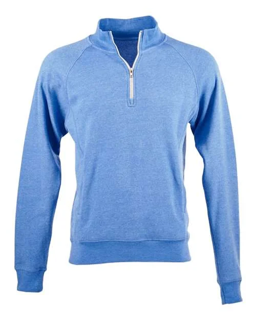 Street Style Sweatshirt-J. America 8869 Triblend Quarter-Zip Sweatshirt - Cool Royal Triblend