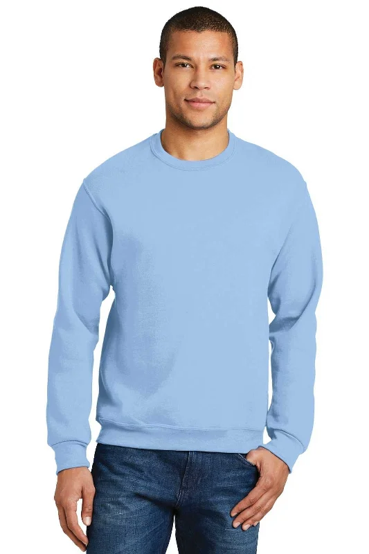 Cool Design Sweatshirt-Jerzees 562MR Nublend Crewneck Sweatshirt - Light Blue