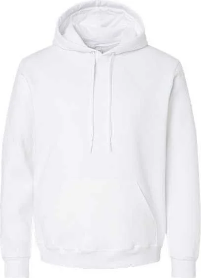 Retro Sweatshirt-Jerzees 700MR Eco Premium Blend Ringspun Hooded Sweatshirt - White