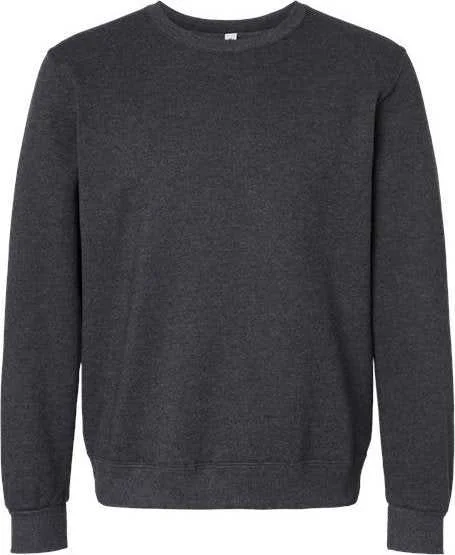 Soft Touch Sweatshirt-Jerzees 701MR Eco Premium Blend Ringspun Crewneck Sweatshirt - Black Ink Heather