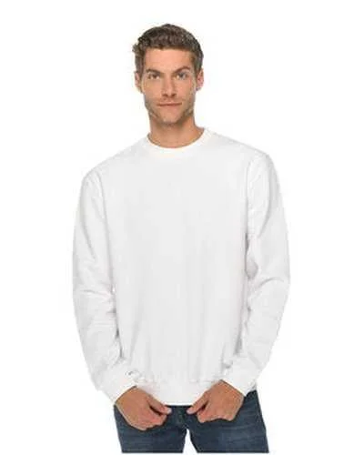 Hoodie Sweatshirt-Lane Seven LS14004 Unisex Premium Crewneck Sweatshirt - White