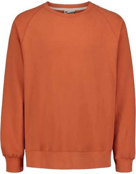 Warm and Cozy Sweatshirt-MV Sport 17116 Vintage Fleece Raglan Crewneck Sweatshirt - Vintage Orange