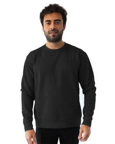 Simple Crew Sweatshirt-Next Level 9002NL Unisex Malibu Pullover Sweatshirt - Heather Black