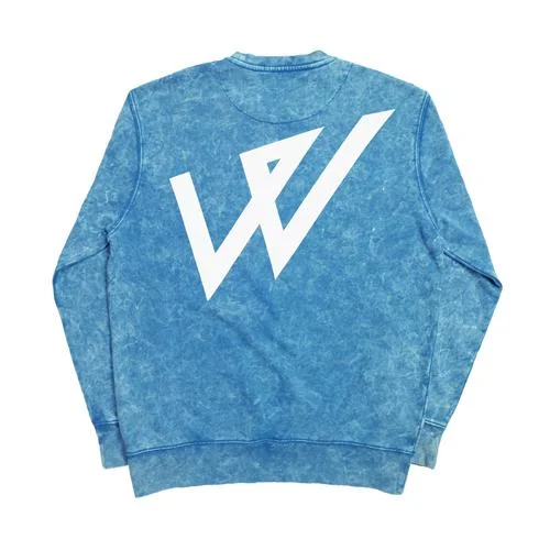 Everyday Pullover Sweatshirt-Wayward London Acid Crew Sweatshirt - Blue